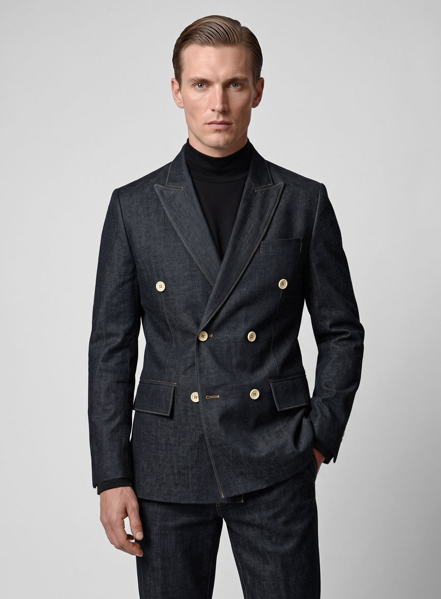 Selvedge Denim Double Breasted Suit - StudioSuits