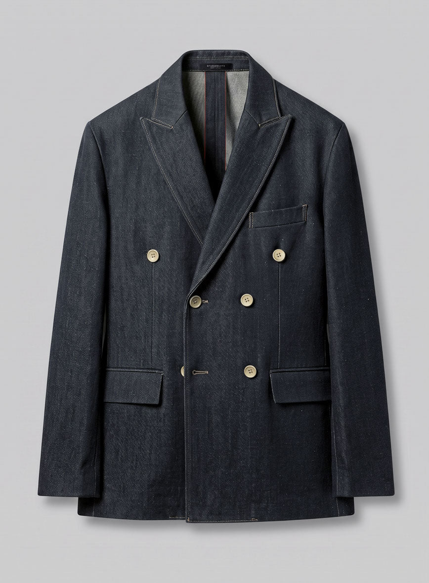 Selvedge Denim Double Breasted Suit - StudioSuits
