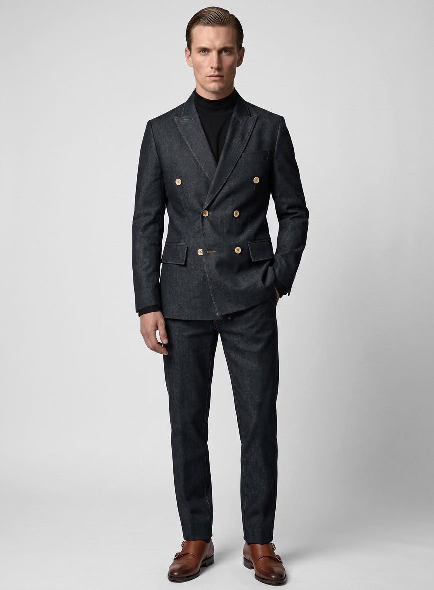 Selvedge Denim Double Breasted Suit - StudioSuits