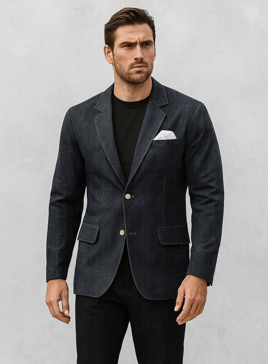 Men's Retro Painted Soft Denim Jacket And Pants Suit - AND Brand - Size 3XL Fits 32-44
