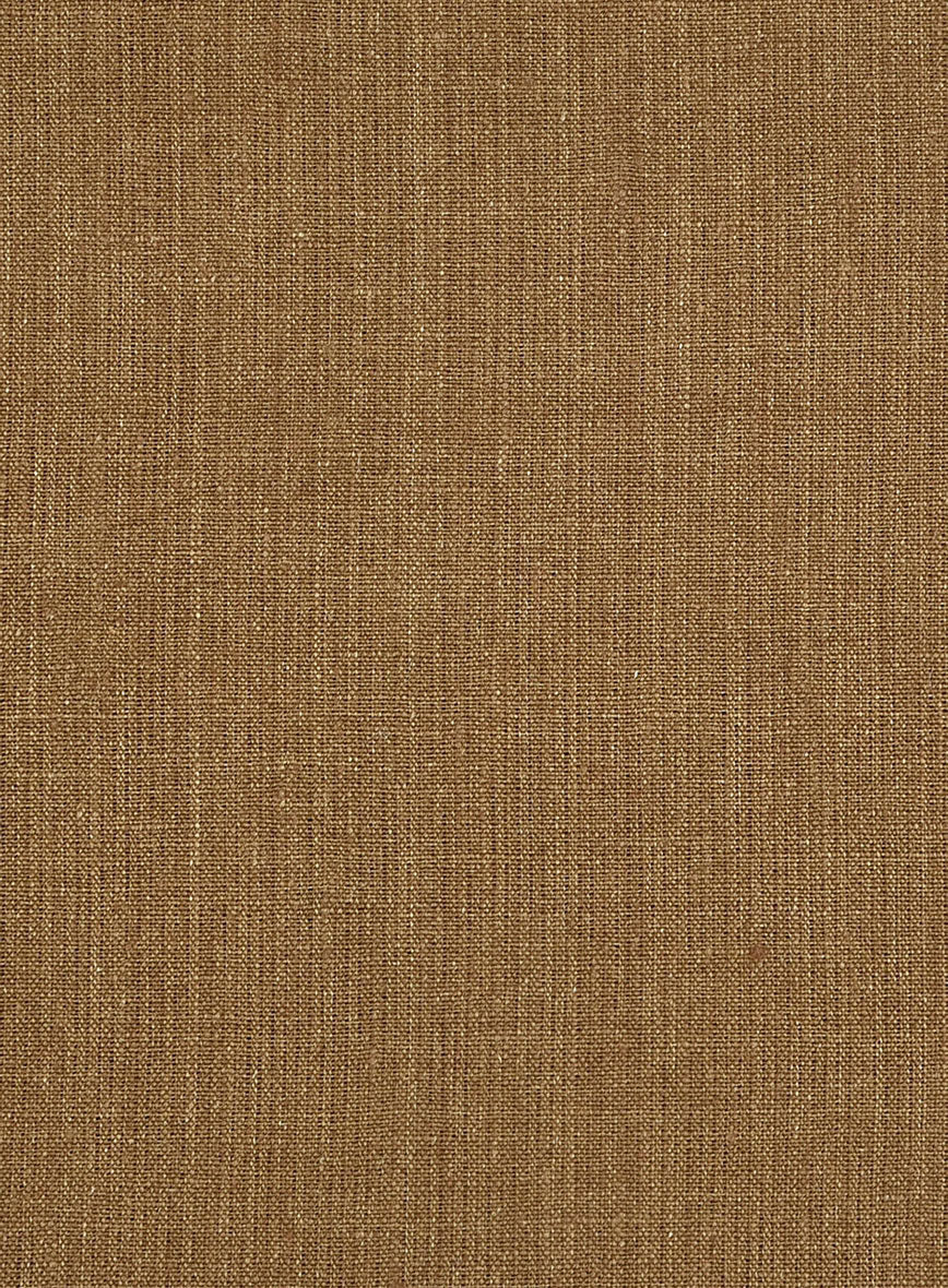Sepia Brown Linen Shorts - StudioSuits