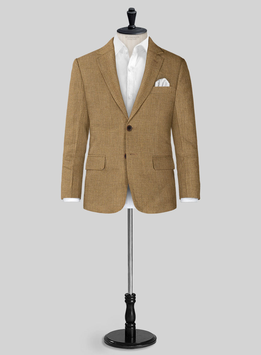 Sepia Brown Linen Boys Suit - StudioSuits