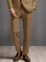Sepia Brown Pure Linen Pants - StudioSuits