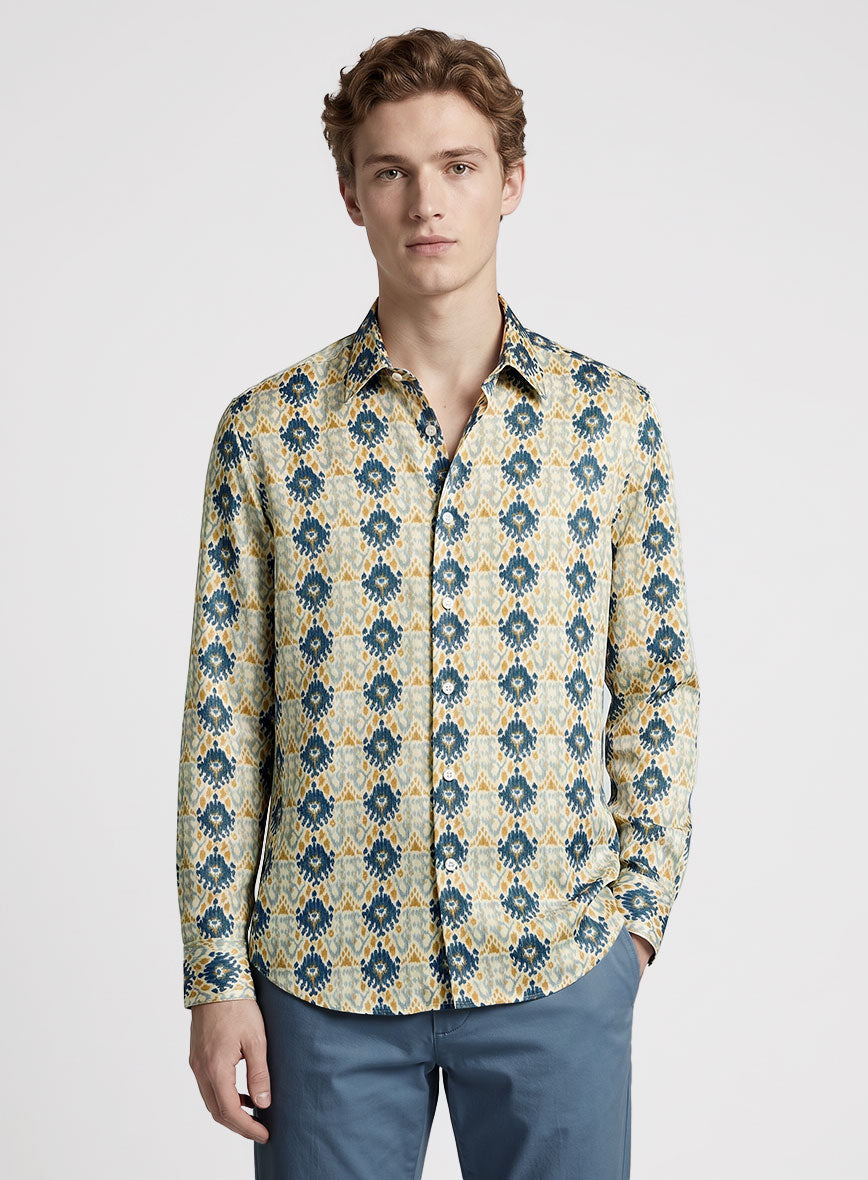 Serafino Silk Cotton Shirt - StudioSuits