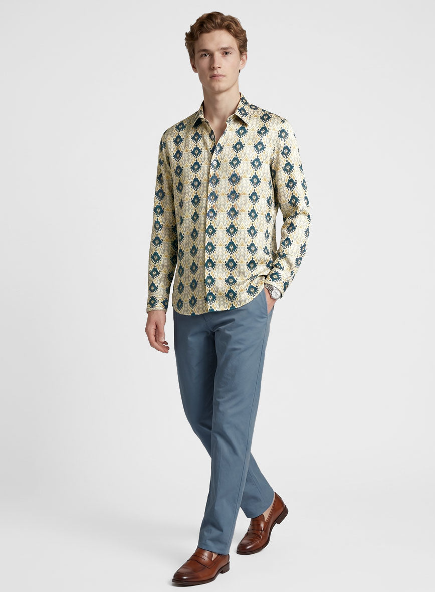 Serafino Silk Cotton Shirt - StudioSuits
