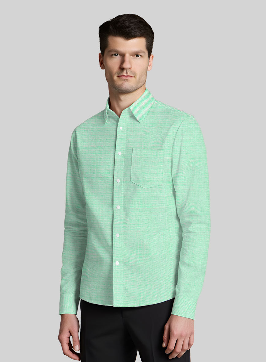 Serene Mint Organic Cotton Shirt - StudioSuits