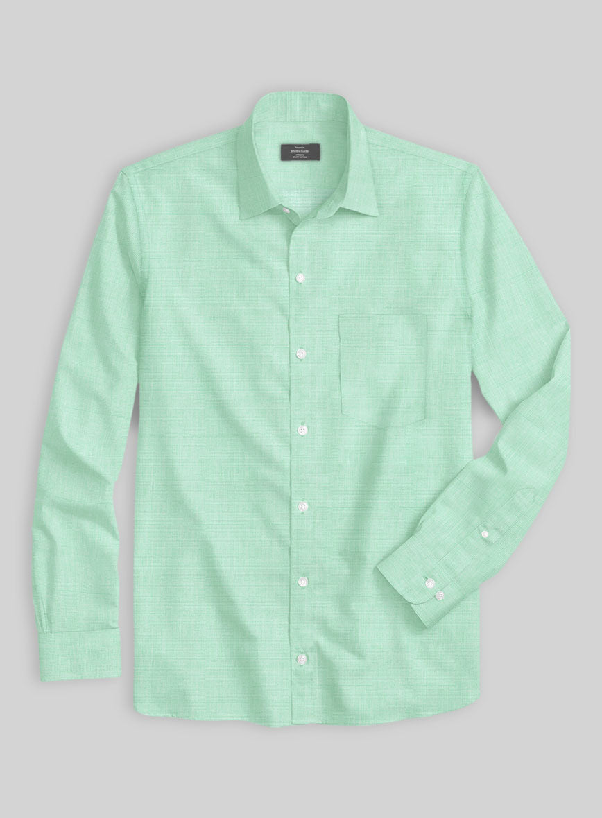 Serene Mint Organic Cotton Shirt - StudioSuits