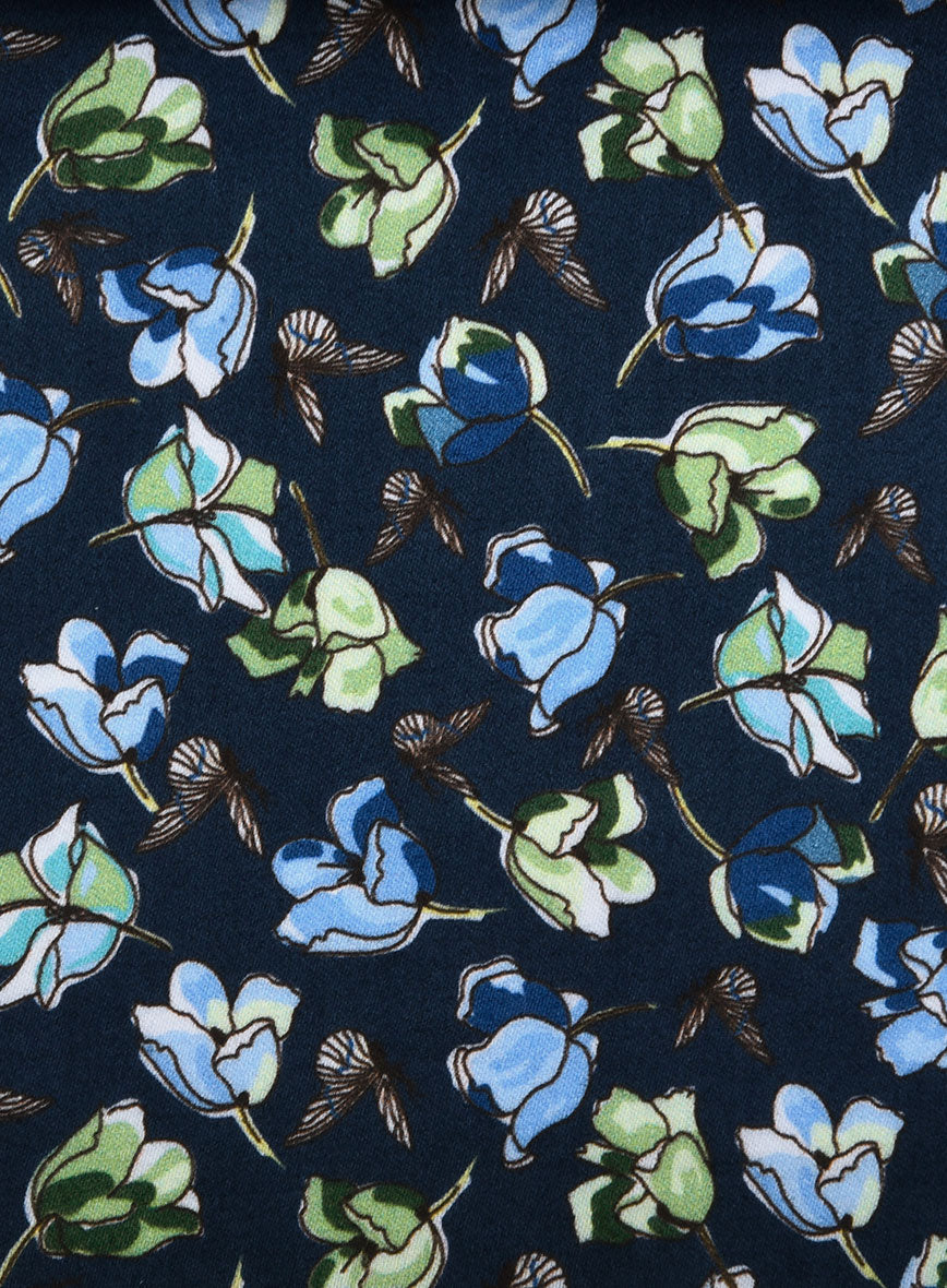 Serene Orchid Feather Cotton Shirt - StudioSuits