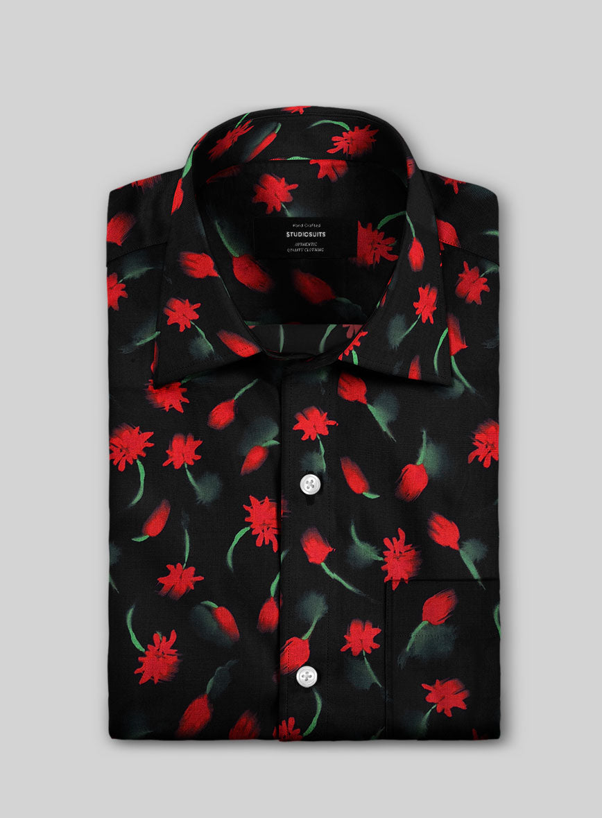Shadowflame Cotton Lycra Shirt - StudioSuits