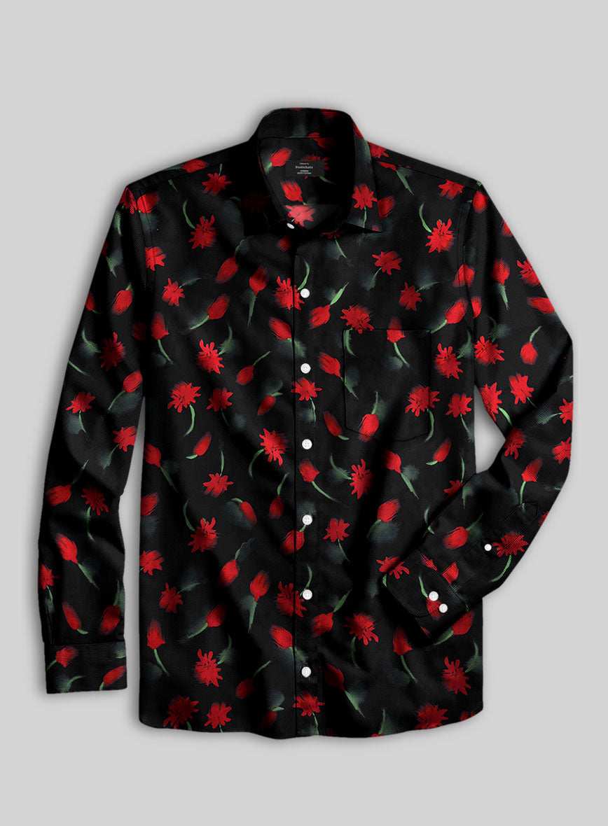 Shadowflame Cotton Lycra Shirt - StudioSuits