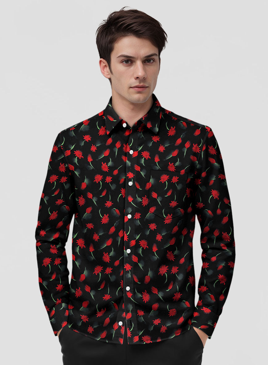 Shadowflame Cotton Lycra Shirt - StudioSuits