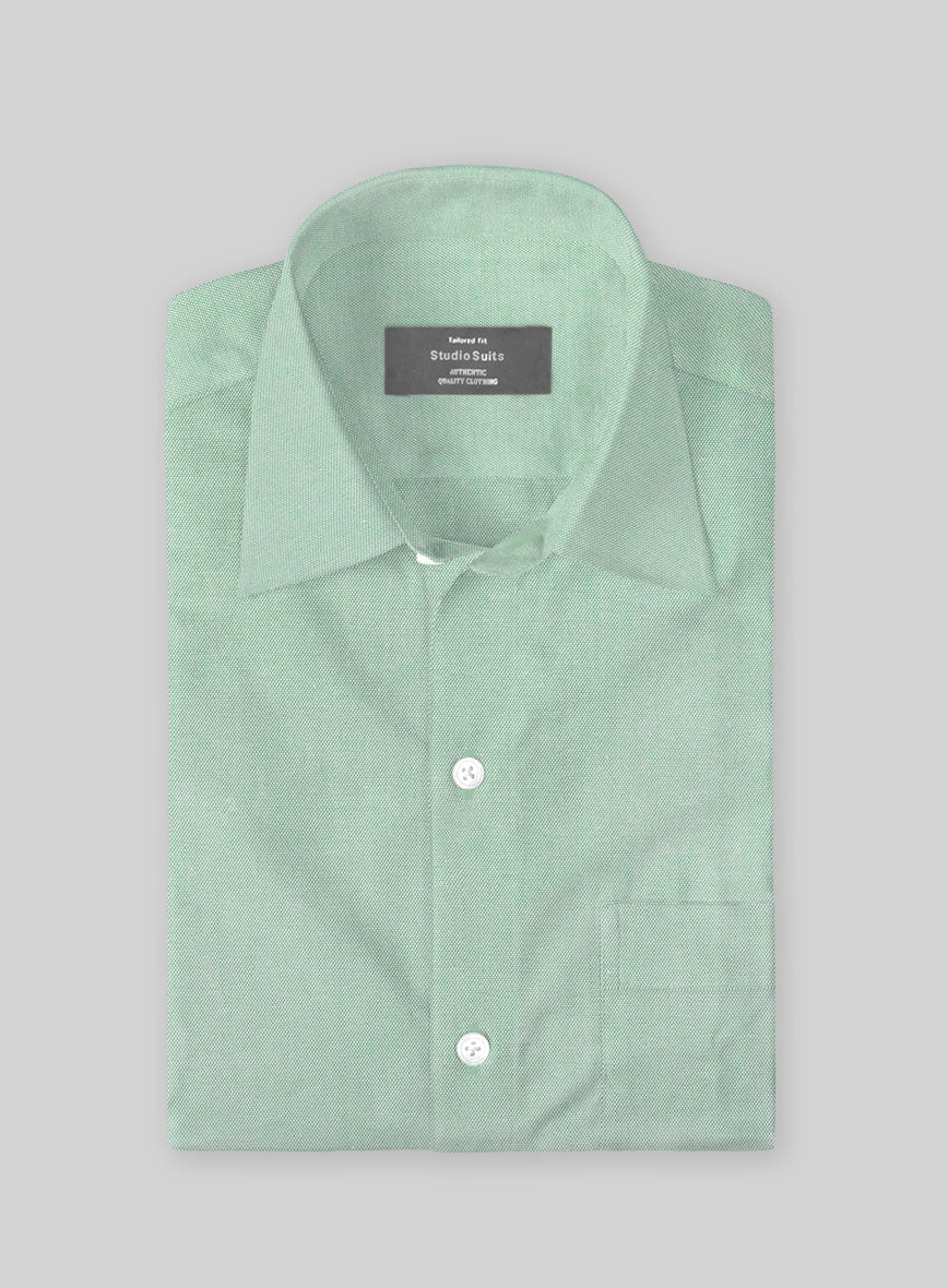 Shadow Pine Dobby Cotton Shirt - StudioSuits