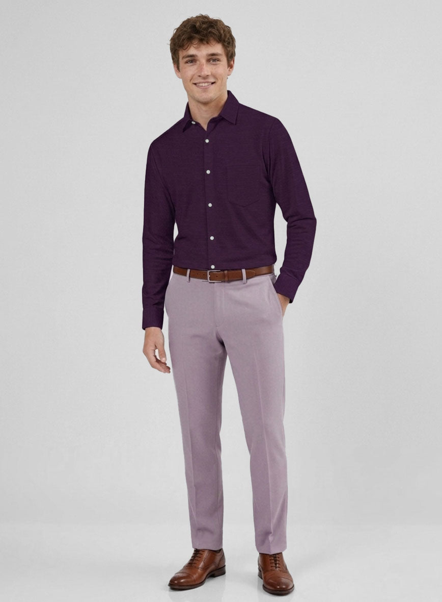 Shadow Plum Cotton Shirt - StudioSuits