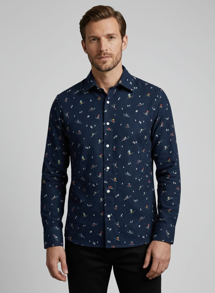 Ski Run Cotton Shirt - StudioSuits