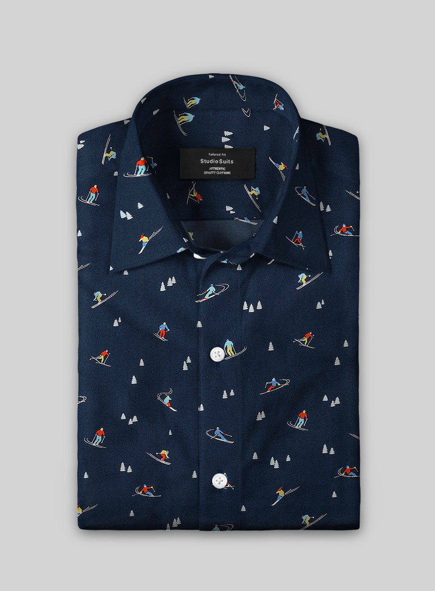 Ski Run Cotton Shirt - StudioSuits