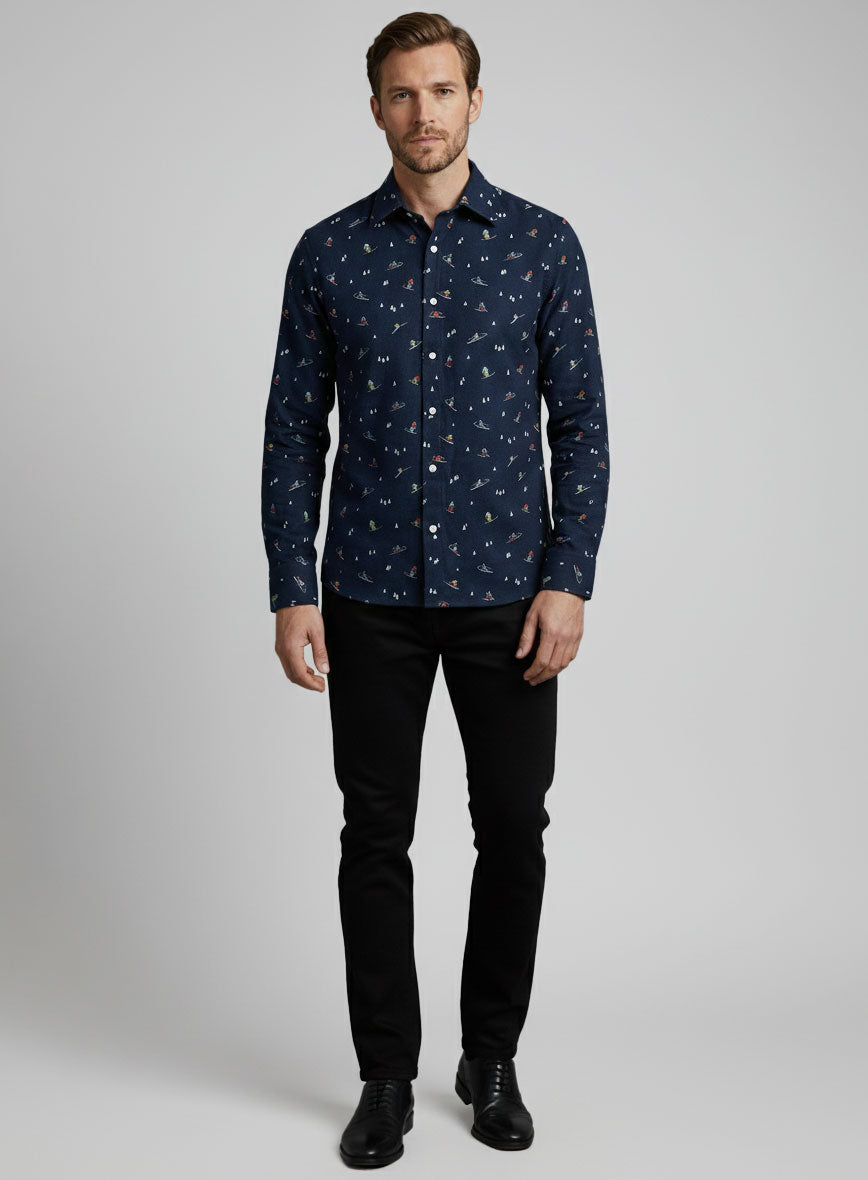Ski Run Cotton Shirt - StudioSuits