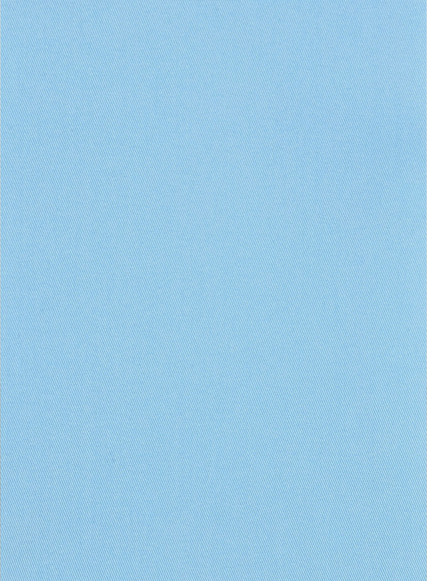 Sky Blue Napoli Stretch Light Weight Cotton Suit - StudioSuits