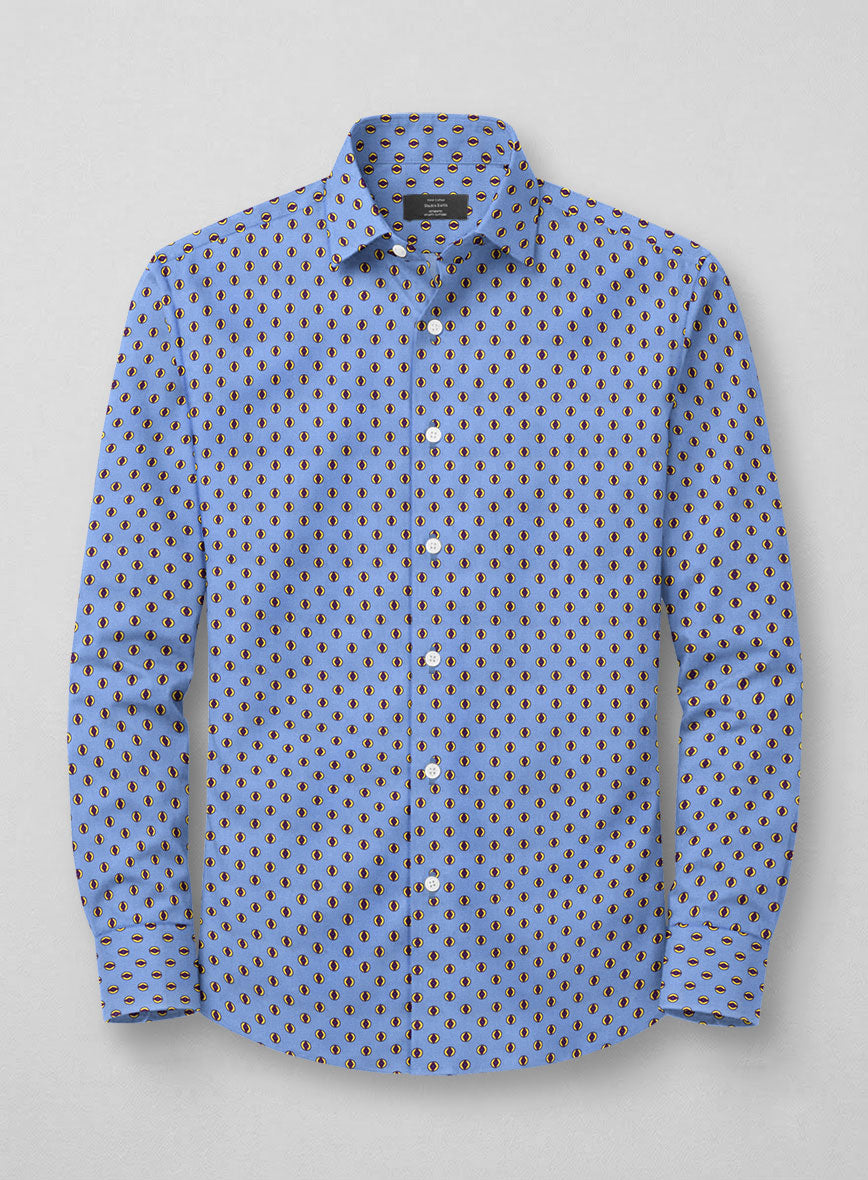 Sky Herald Feather Cotton Shirt - StudioSuits