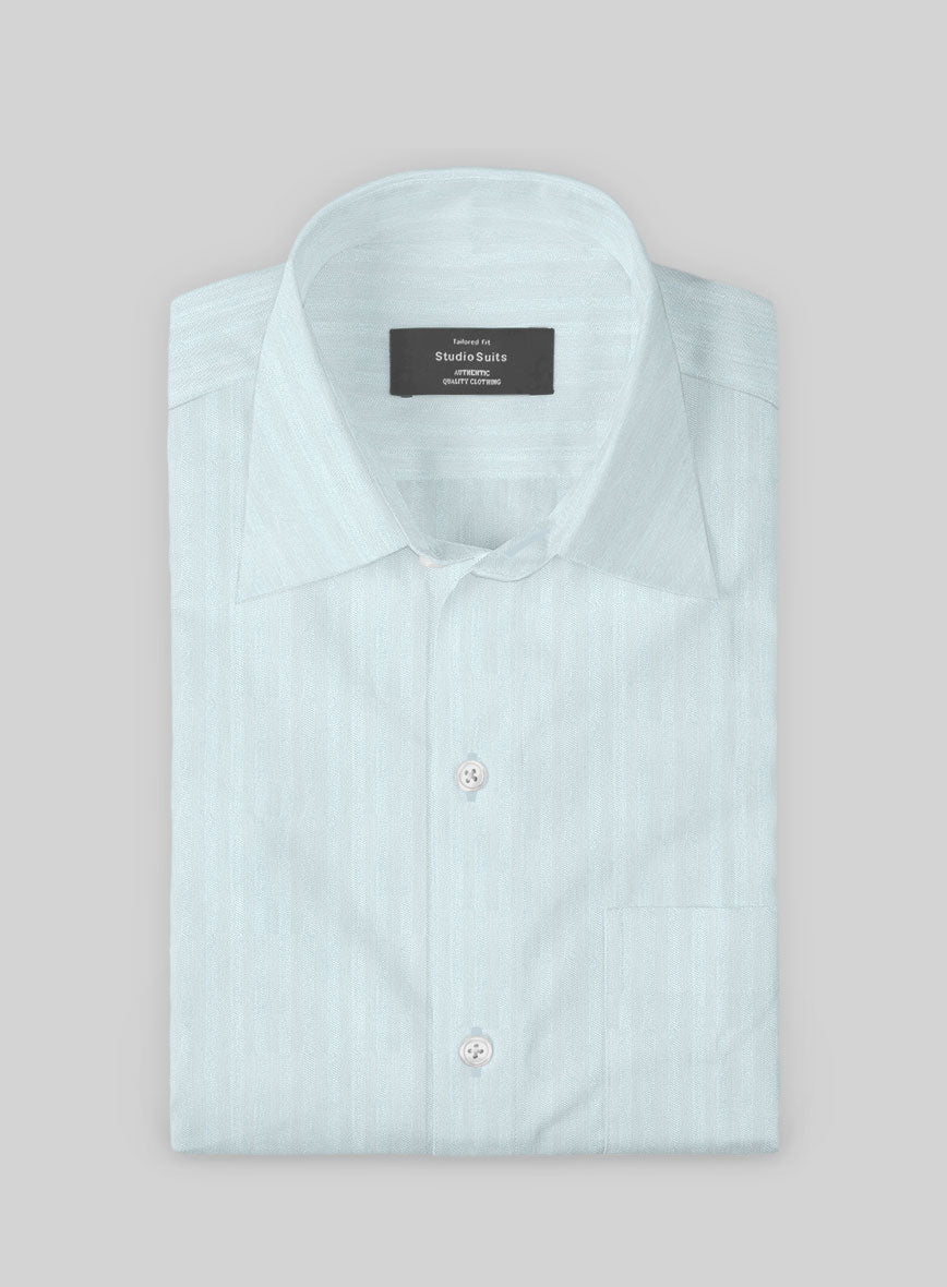 Skyridge Herringbone Cotton Shirt - StudioSuits