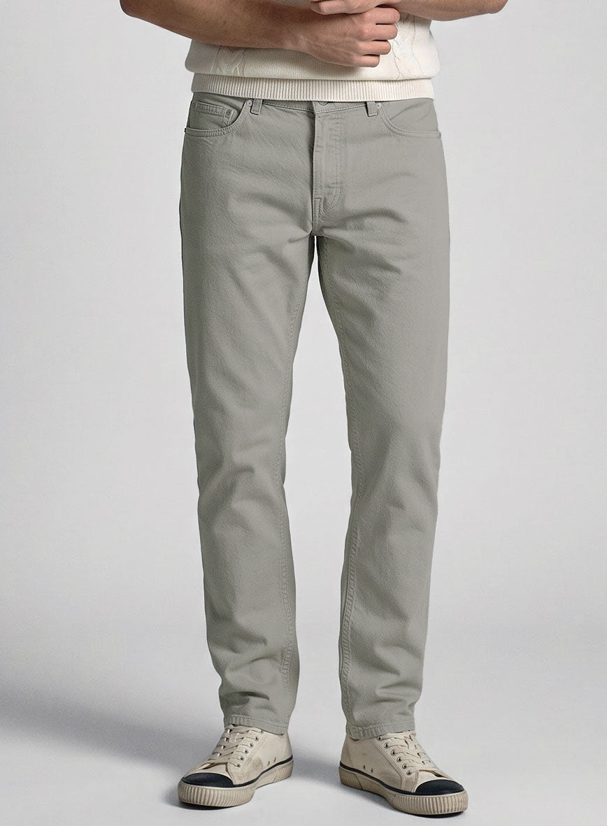 Slate Green Stretch Chino Jeans - StudioSuits