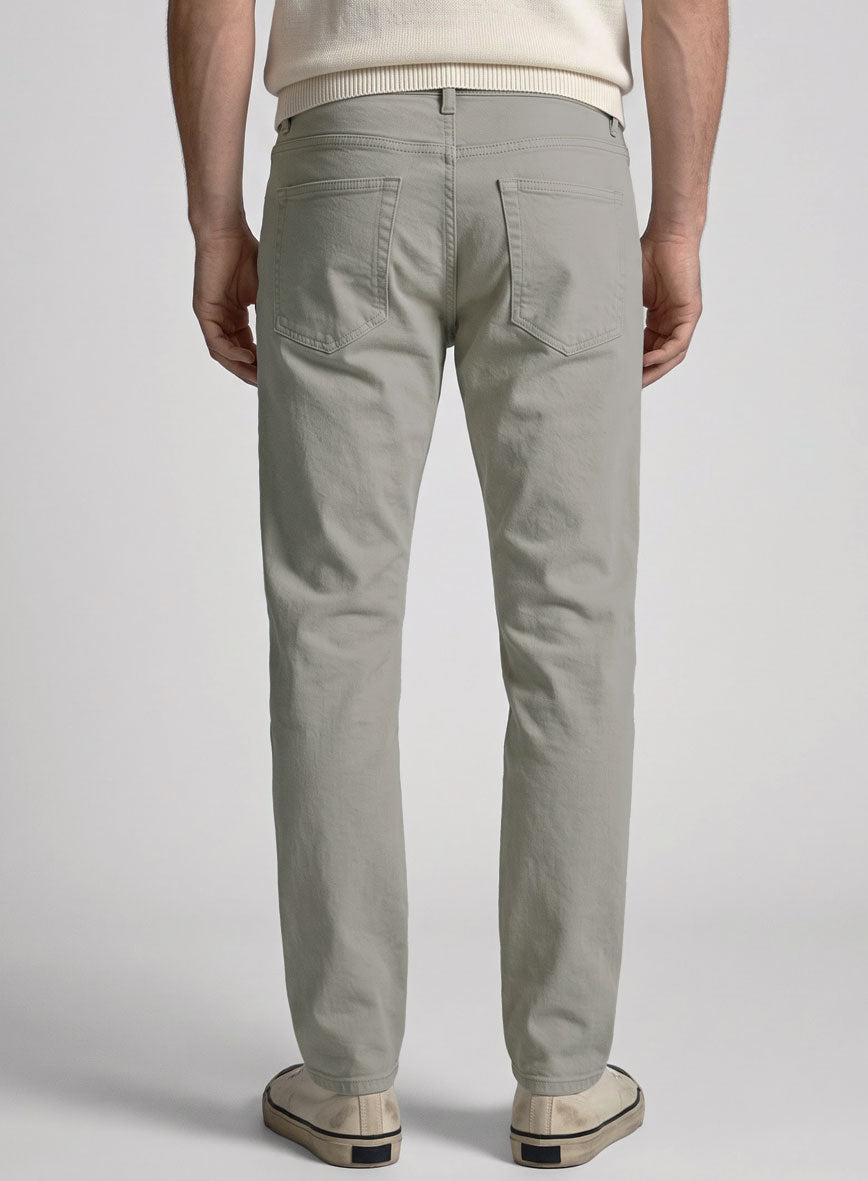 Slate Green Stretch Chino Jeans - StudioSuits
