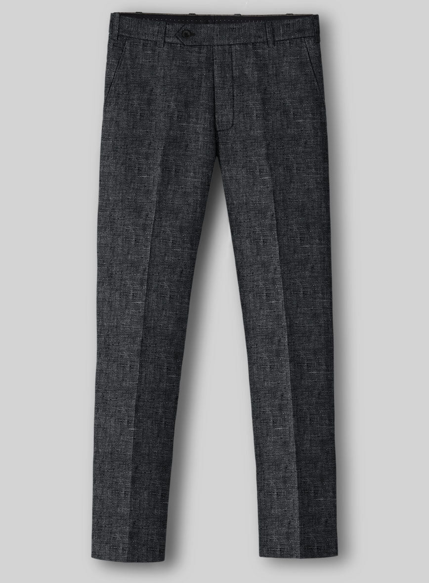 Slate Gray Linen Pants - StudioSuits