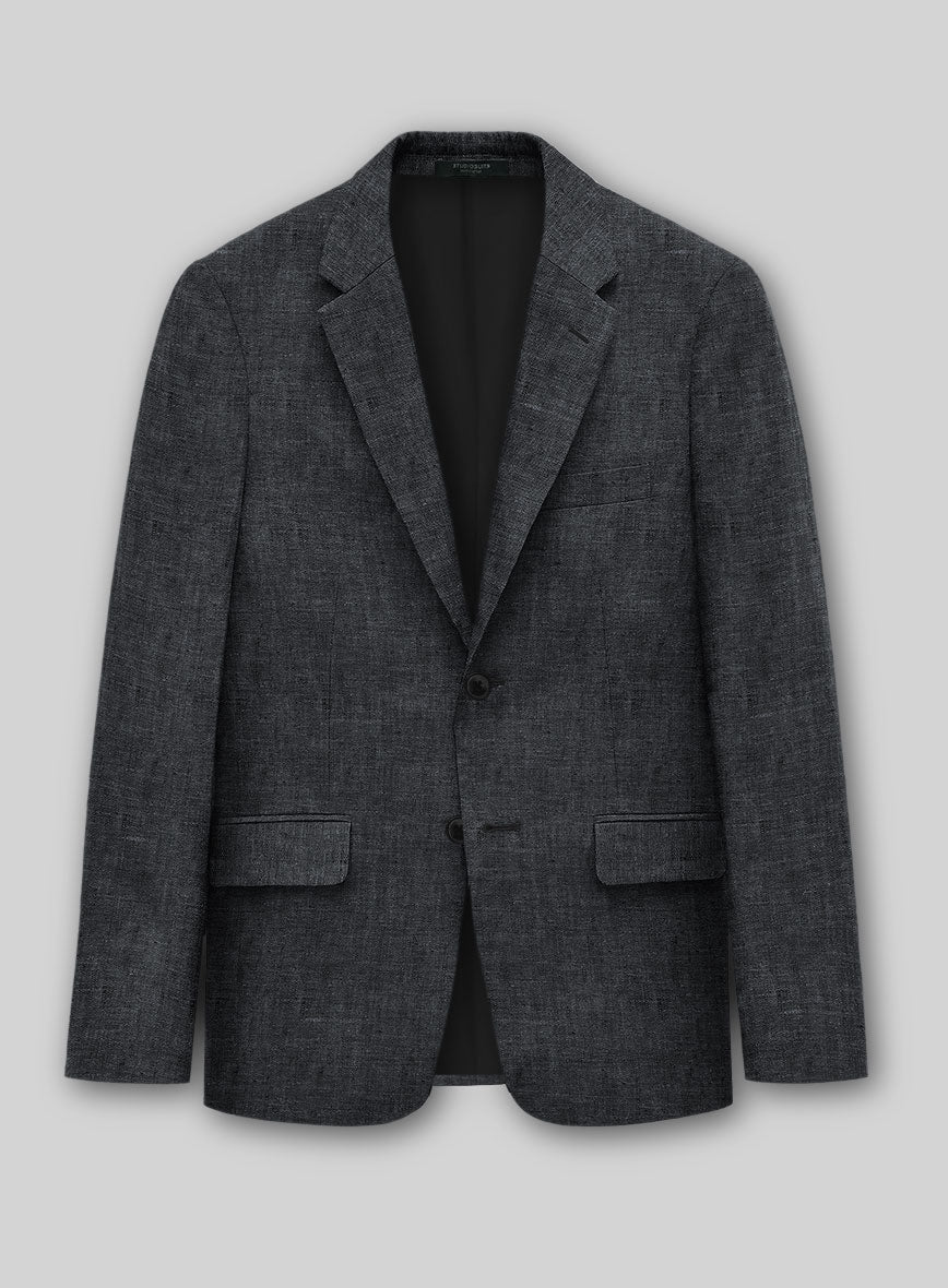 Slate Gray Linen Suit - StudioSuits