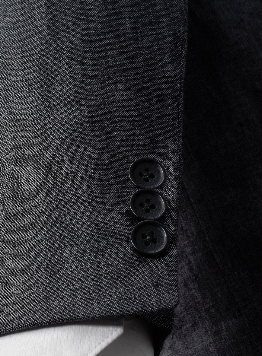 Slate Gray Linen Suit - StudioSuits