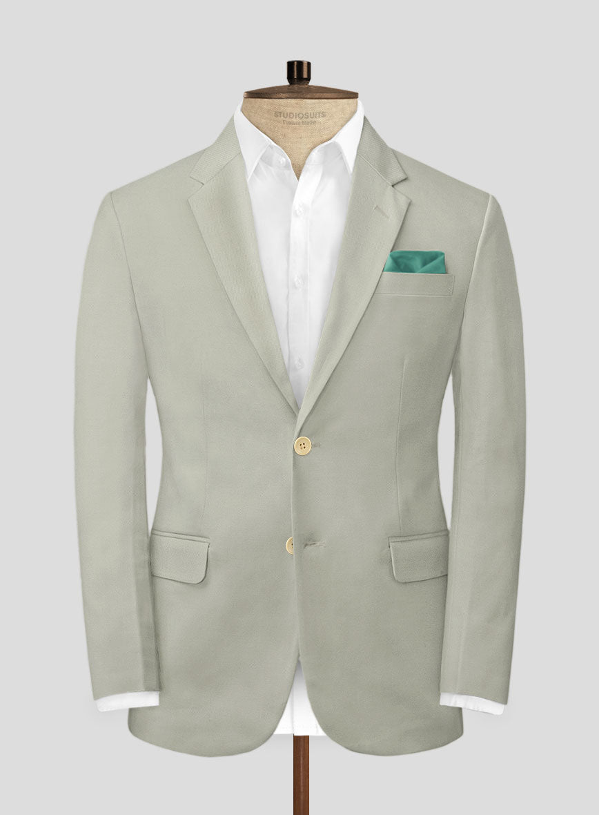 Slate Green Stretch Chino Jacket - StudioSuits