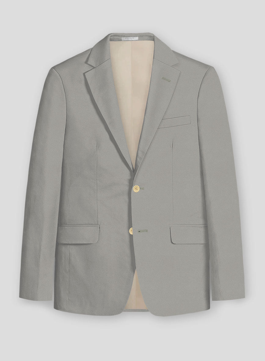 Slate Green Stretch Chino Jacket - StudioSuits
