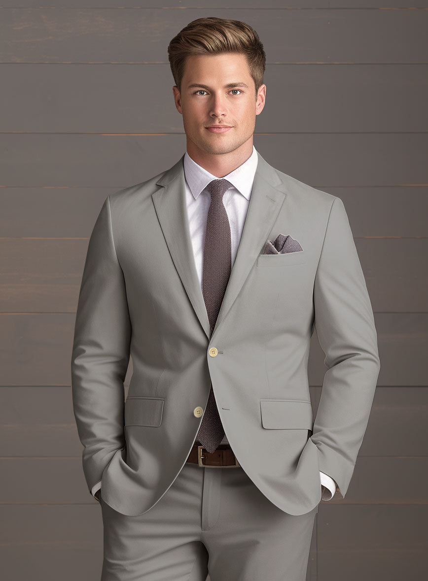Slate Green Stretch Chino Jacket - StudioSuits