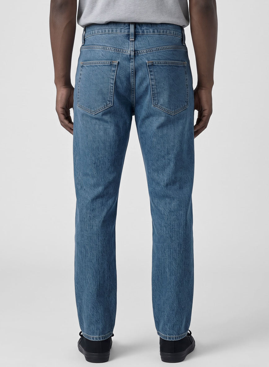 Slight Stretch Light Blue Jeans - StudioSuits