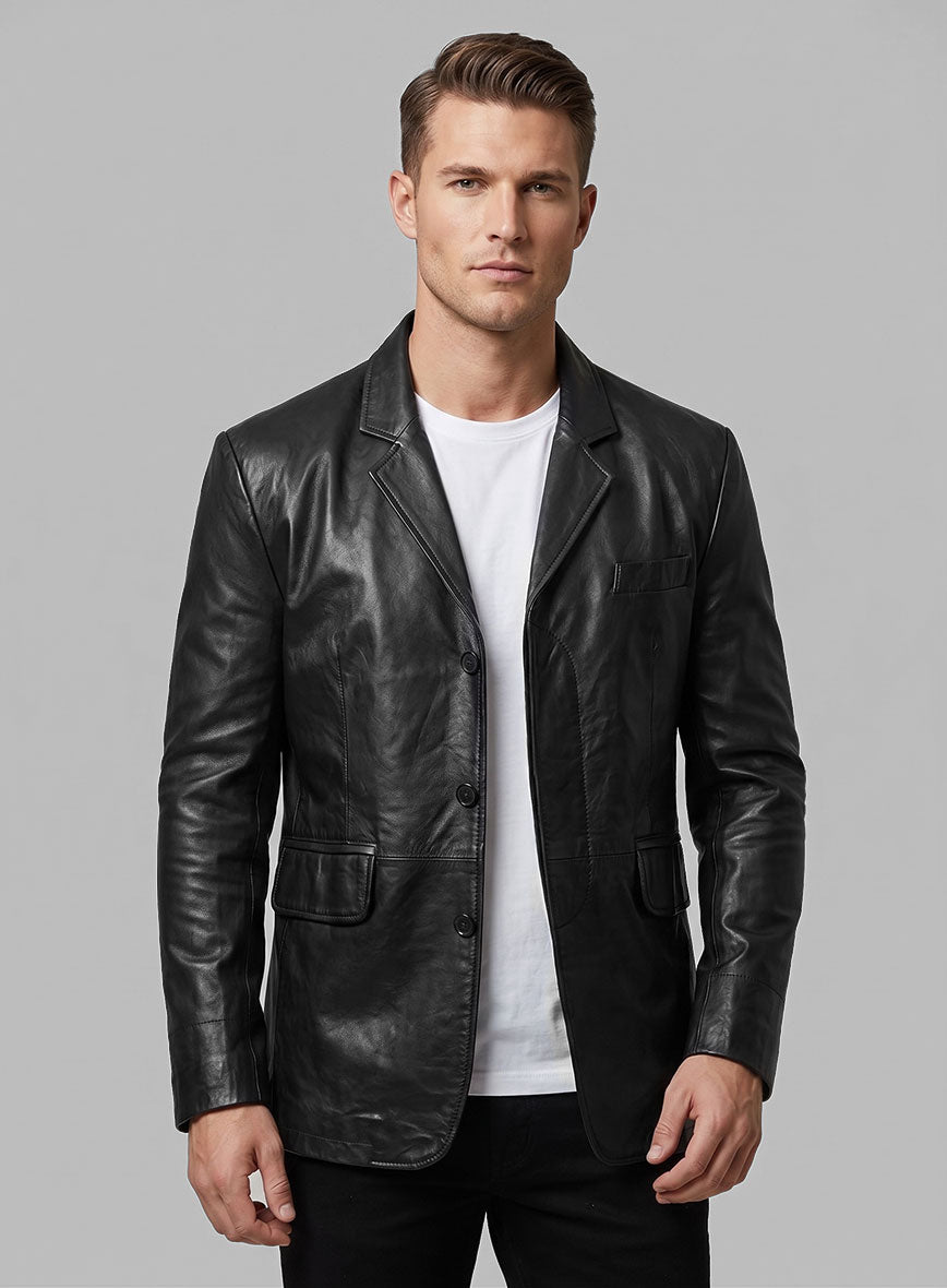 Smith Leather Blazer - StudioSuits