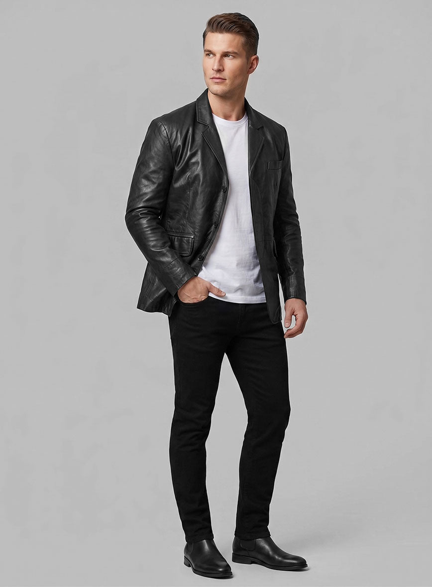 Smith Leather Blazer - StudioSuits