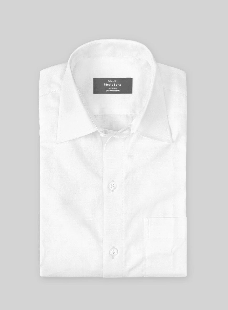 Soft Albaster Cotton Lycra Shirt - StudioSuits