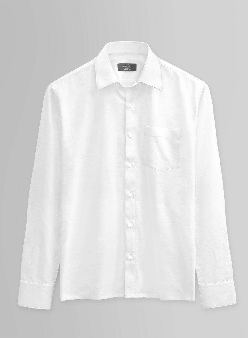 Soft Albaster Cotton Lycra Shirt - StudioSuits