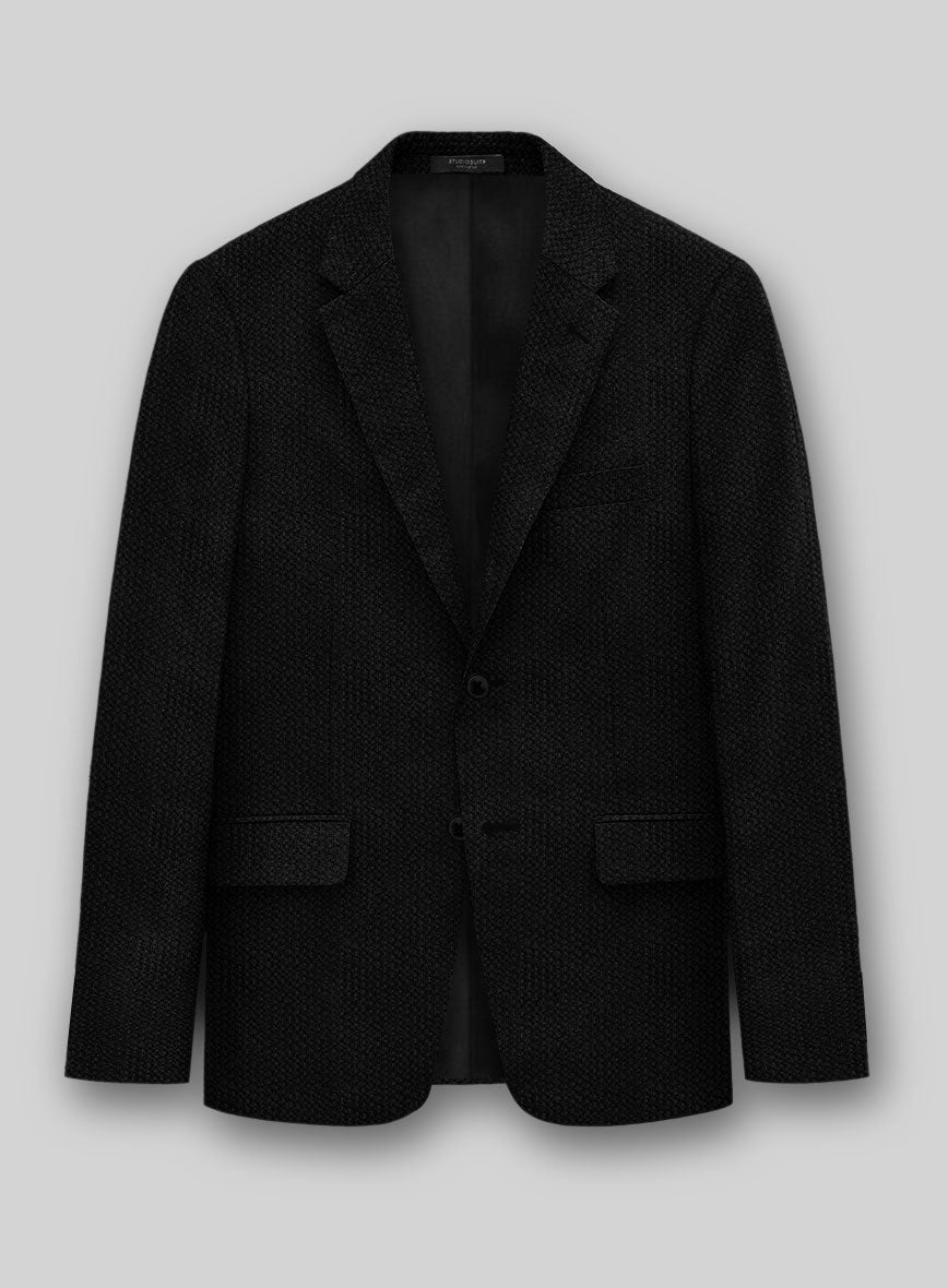Solbiati Black Seersucker Suit - StudioSuits