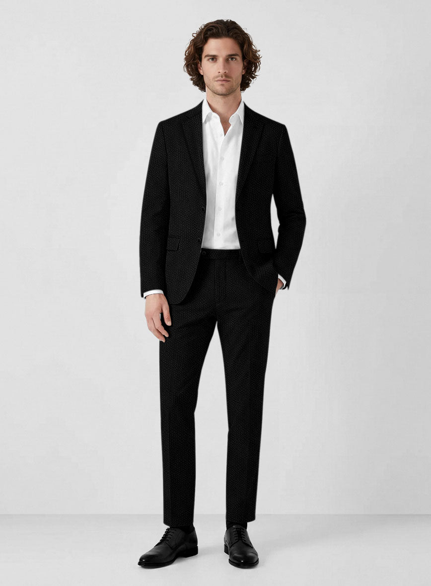 Solbiati Black Seersucker Suit - StudioSuits
