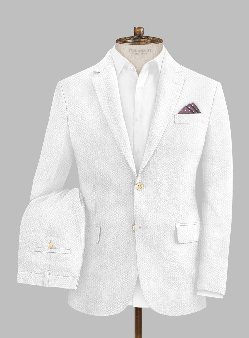 Solbiati White Seersucker Suit - StudioSuits