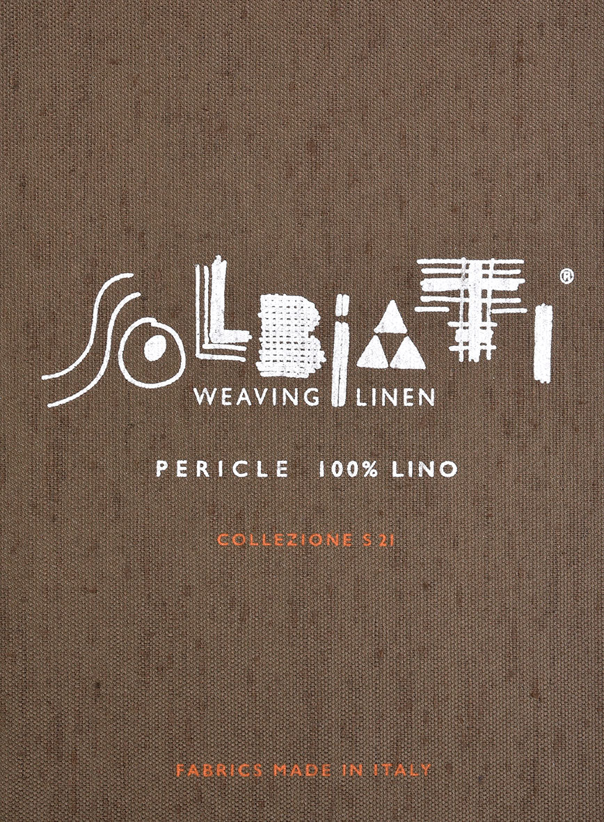 Solbiati Pericle Wine Linen Suit - StudioSuits