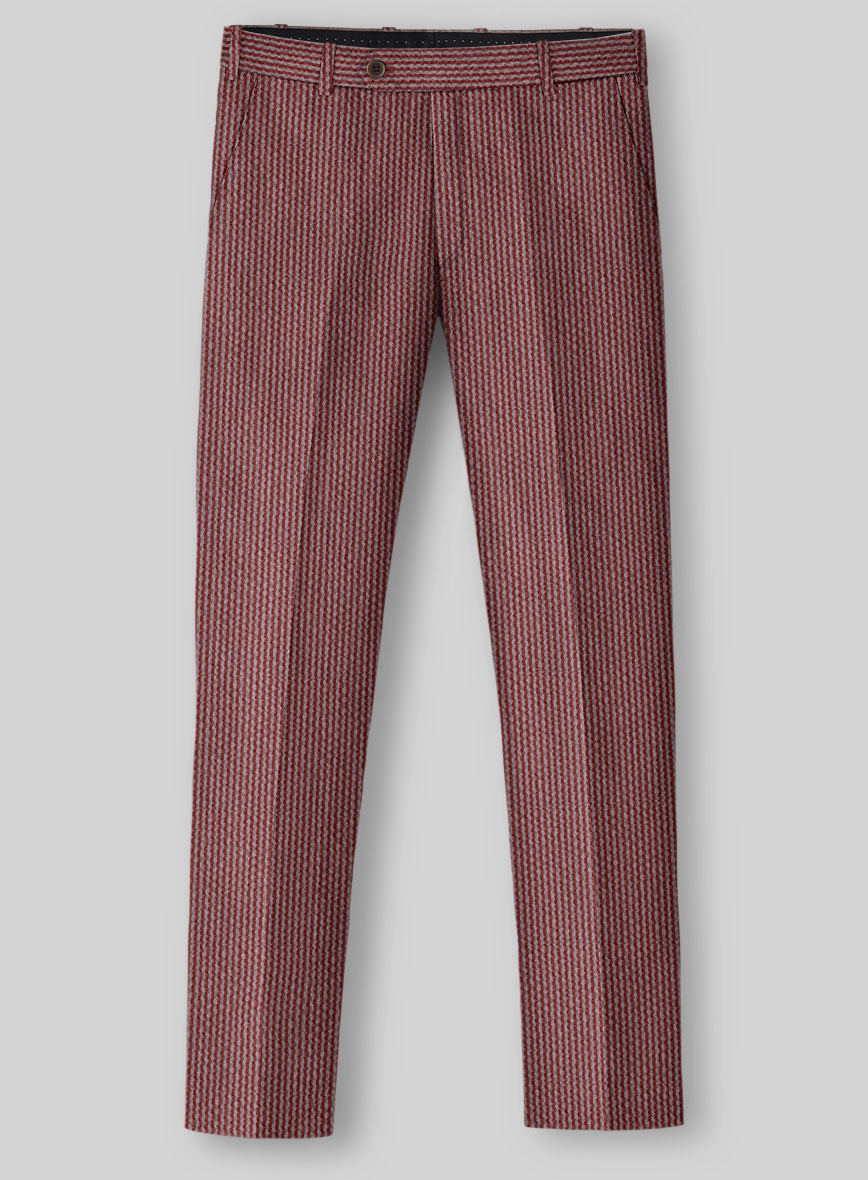 Solbiati Rosewood Seersucker Pants - StudioSuits