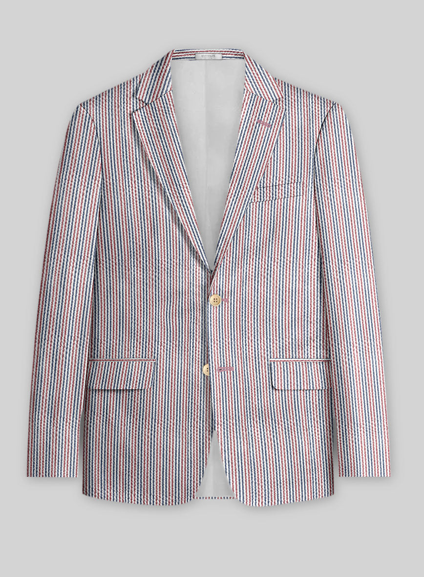Solbiati Aniera Seersucker Jacket - StudioSuits