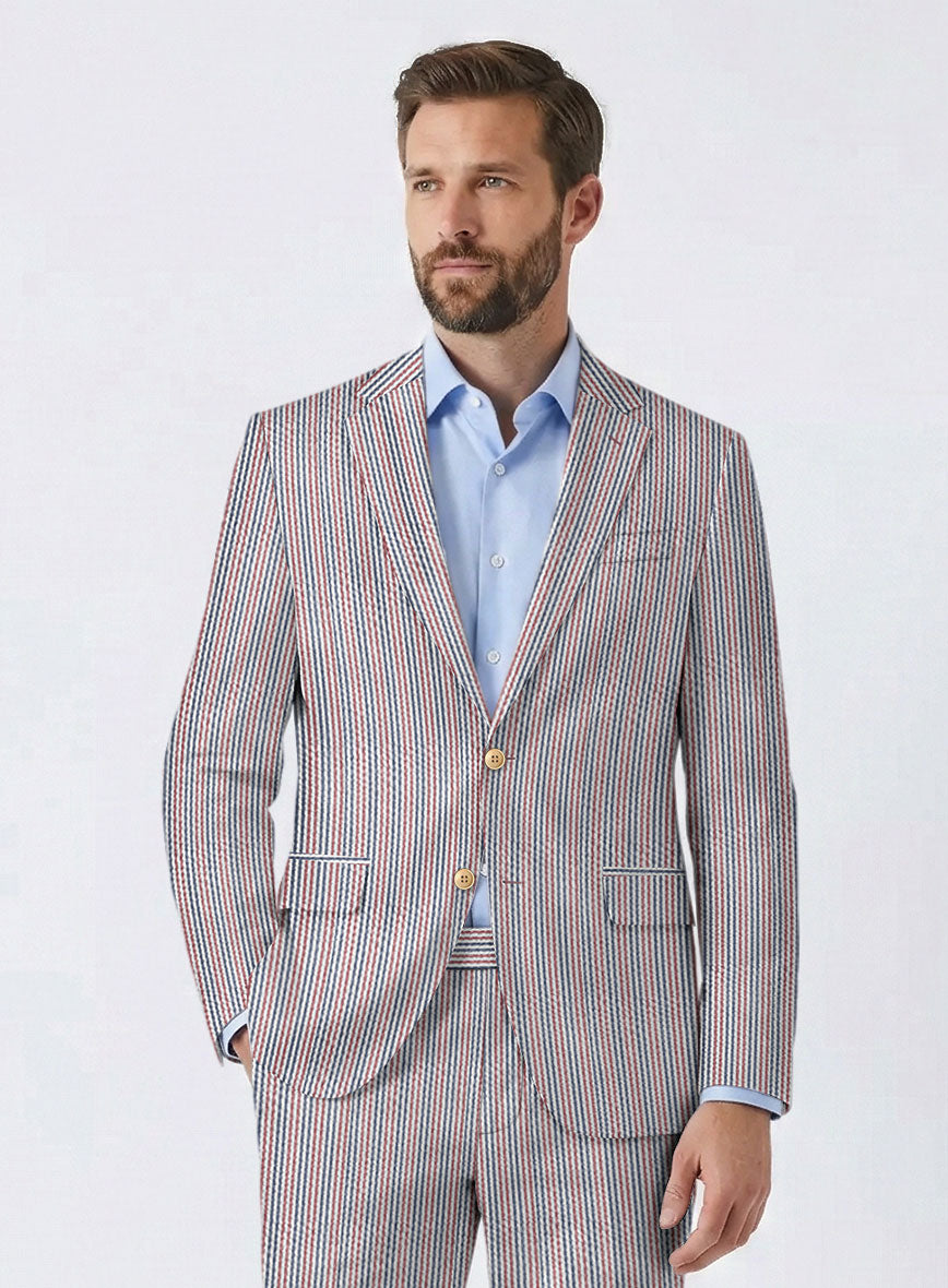 Solbiati Aniera Seersucker Jacket - StudioSuits