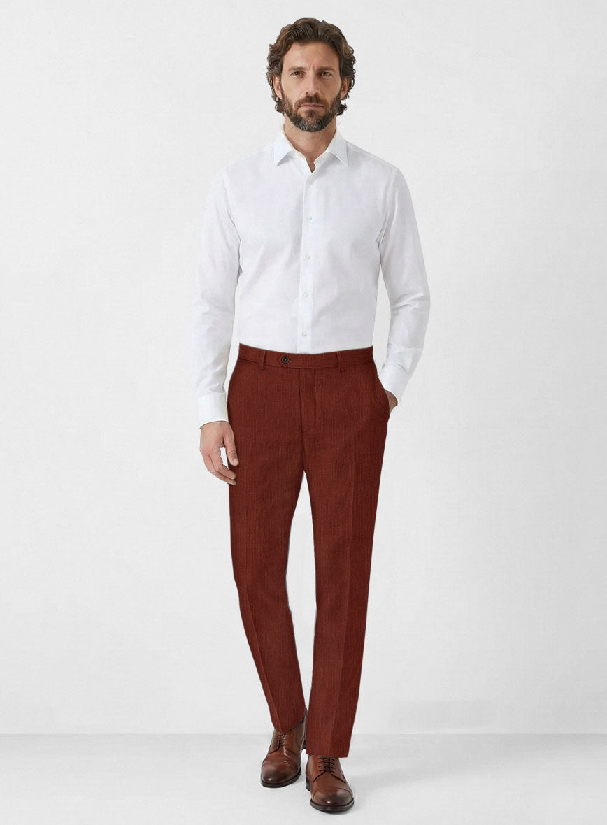 Solbiati Art Du Lin Auburn Linen Pants - StudioSuits