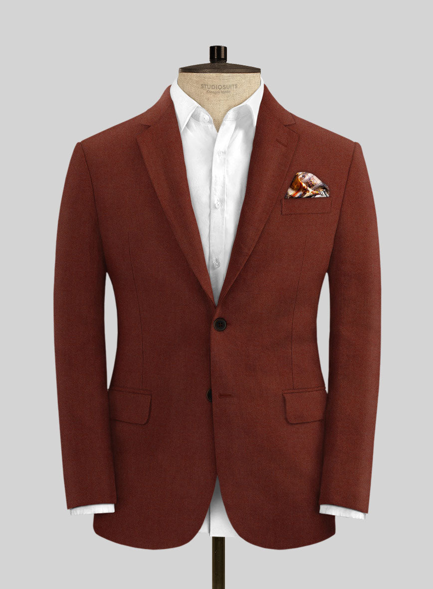 Solbiati Art Du Lin Auburn Linen Suit - StudioSuits