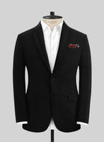 Solbiati Art Du Lin Black Linen Jacket - StudioSuits