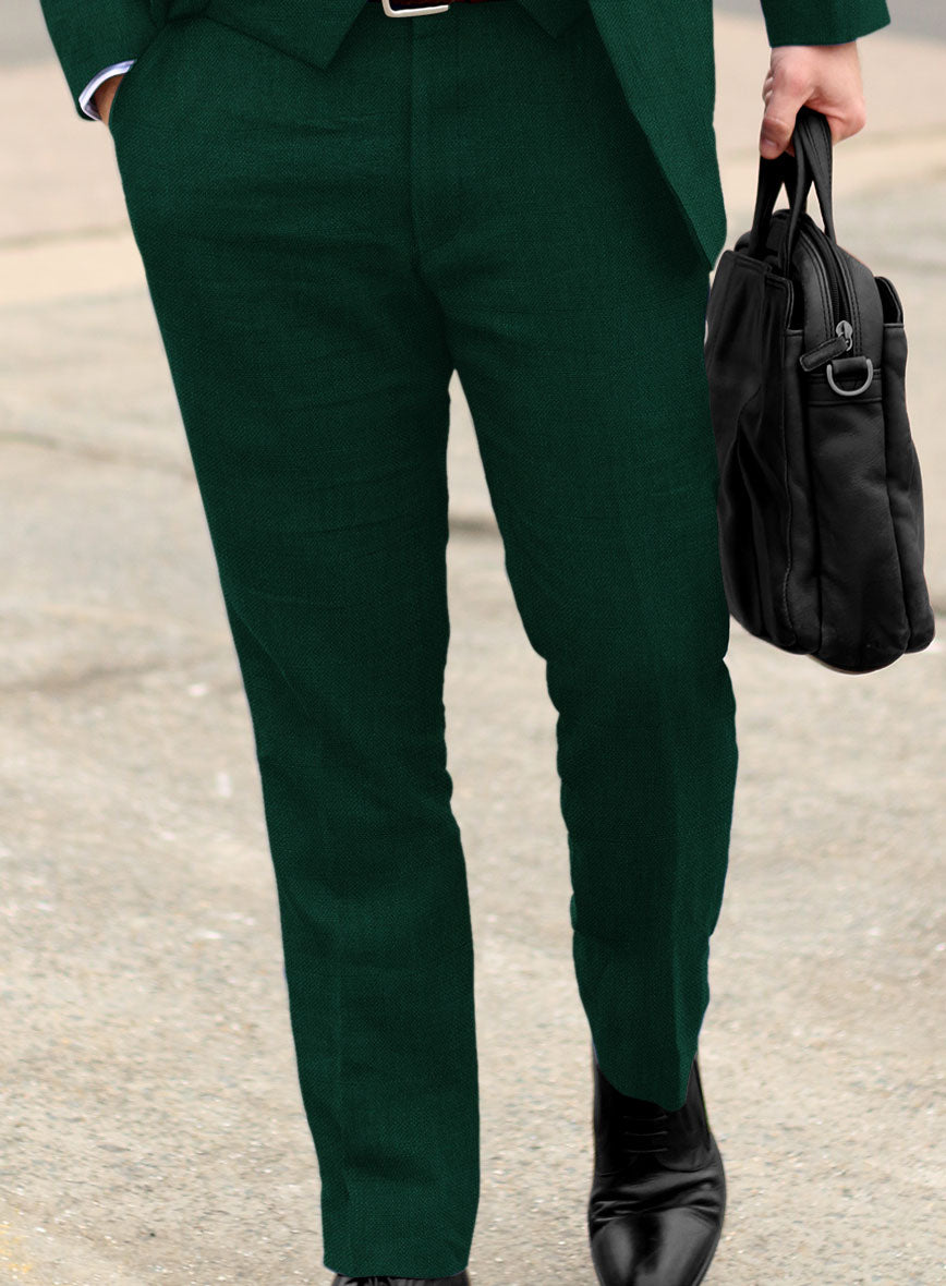 Solbiati Art Du Lin Green Linen Suit - StudioSuits