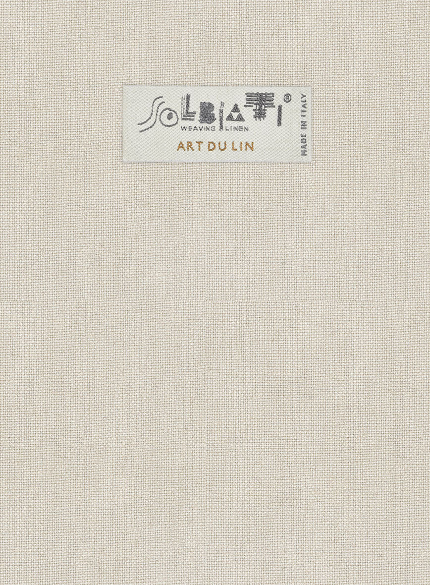 Solbiati Art Du Lin Light Beige Linen Jacket – StudioSuits