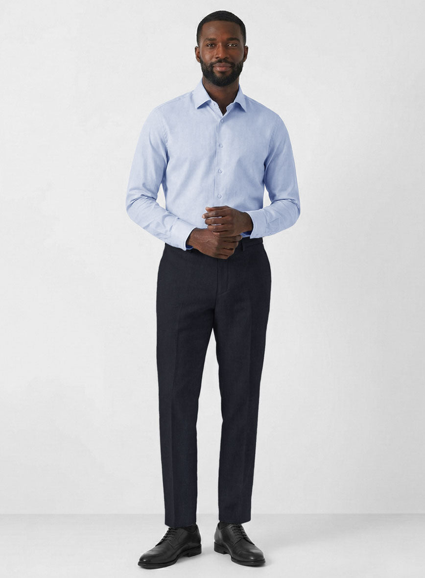 Solbiati Art Du Lin Midnight Blue Linen Pants - StudioSuits