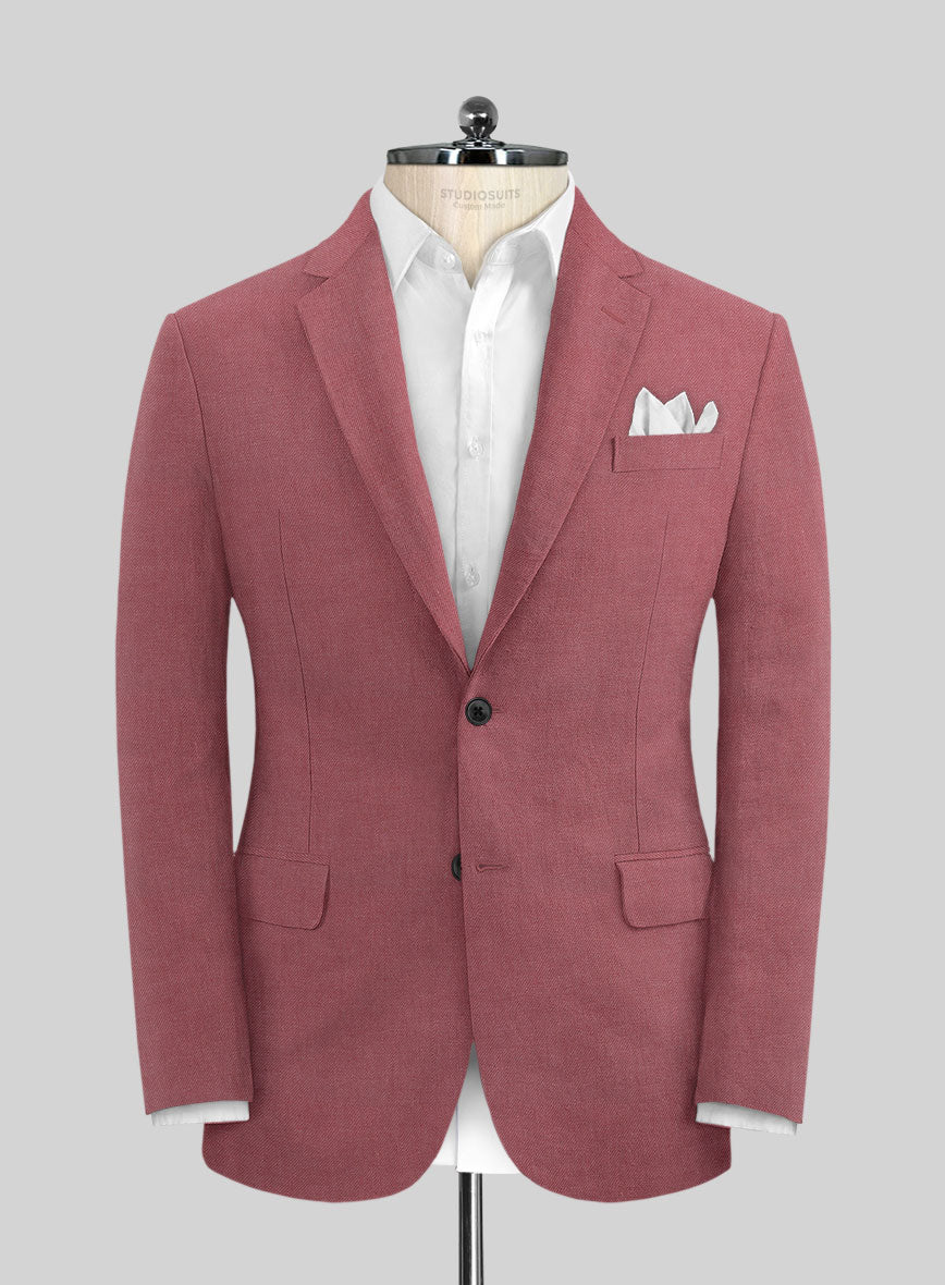 Solbiati Art Du Lin Opera Mauve Linen Suit - StudioSuits